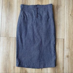 Le Chateau Vintage High Waisted Pencil Skirt Size XS